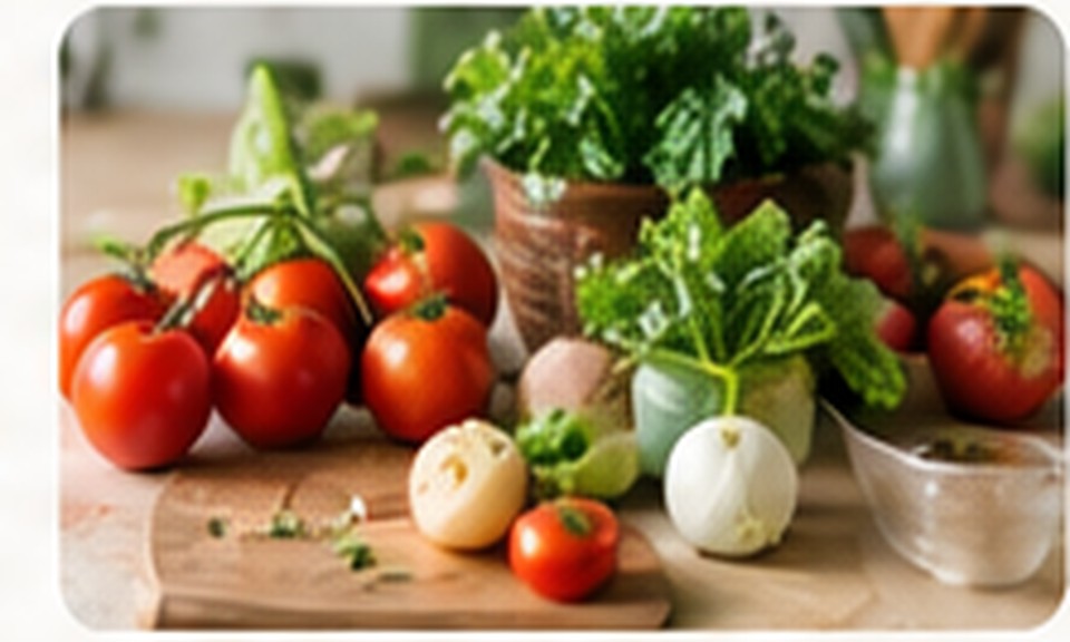 Cuisine moderne avec légumes frais préparés, symbole de bonnes habitudes alimentaires
